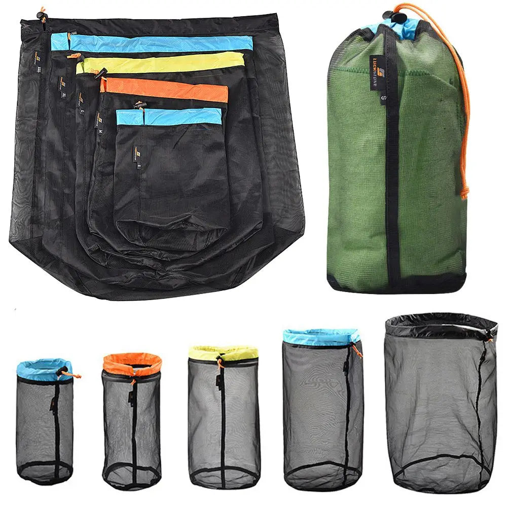 Bag Sports Traveling Organizer Hiking Finishing Climbing Drawstring Bags Wash Net Bag Travel Storage Bag Mesh Storage Bag