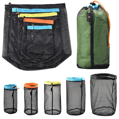Bag Sports Traveling Organizer Hiking Finishing Climbing Drawstring Bags Wash Net Bag Travel Storage Bag Mesh Storage Bag