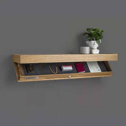 Floating Shelf Wall Mount Drawer Fashion Space Saving Home Decorative Storage Rack Multi-function Wood Concealed Floating Shelf