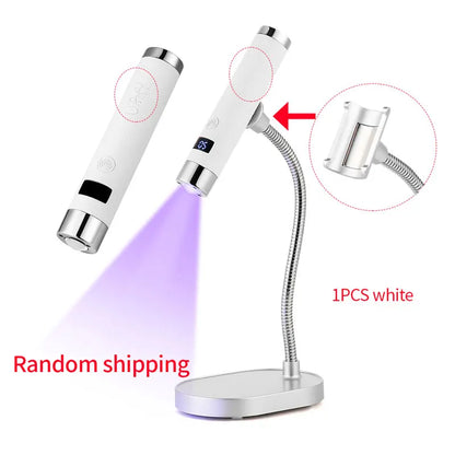 Handheld UV Nail Lamp 2-in-1 Nail Dryer Cordless UV Light Nail Lamp Dryer Nail Curing All Gel Polish Manicure Lamp Nail Art Tool