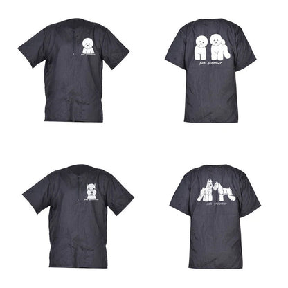 Pet Grooming Clothing Waterproof Pet Hospital Work Clothes Pet Stores Anti Hair And Anti-static Pet Groomer Smock Uniform Tops