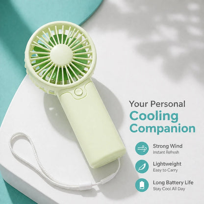 Portable Fan Convenient Creative Small Fan Pocket Hand-held Fan Lightweight AA Battery Handheld Mini Fan Air Coolers No Battery