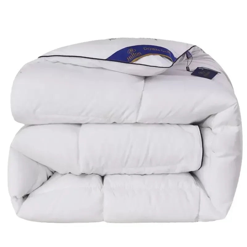 Warm Feather Velvet Comforter Hotel Four Seasons Quilt Single Bed Air-Conditioner Blanket Soft All-Season Sleep Home Bedding