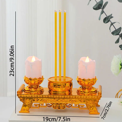 LED Candle Lights, Prayer Candles For Temples And Buddhist Halls, Smokeless Swinging Wick Simulation Candles