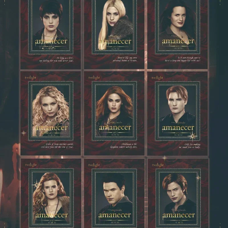 Twilight BellaCullen Edward Cullen Card Movie Renesmee Carlie Cullen Bag Birthday Collectible Cards Children Toy Gifts