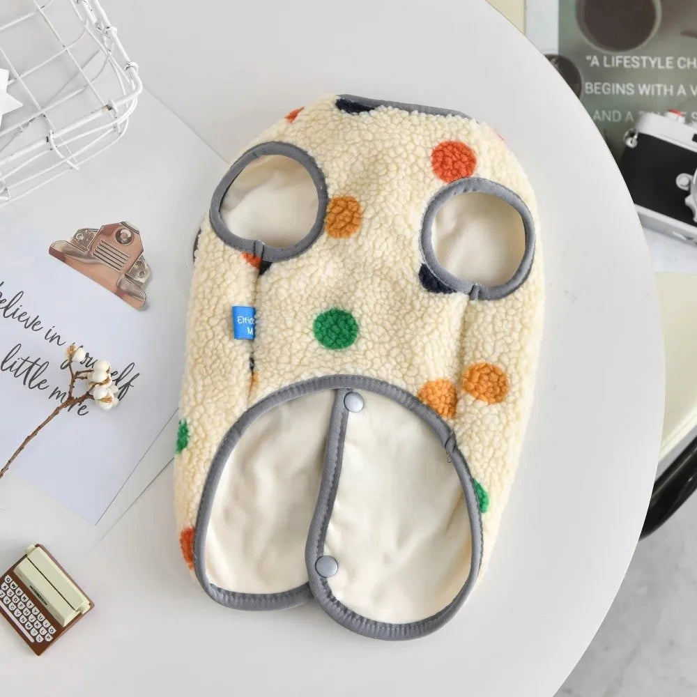 Fashion XS-6XL Pet Clothing Lamb Wool Small Medium Big Dog Vest Coat Schnauzer Teddy Warm Puppy Clothes Autumn Winter