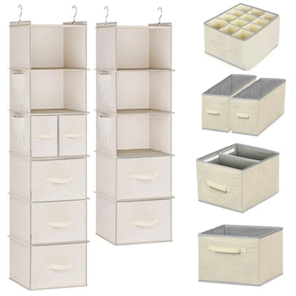 Fabric storage box Household wardrobe storage box Household drawer wardrobe storage