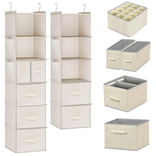Fabric storage box Household wardrobe storage box Household drawer wardrobe storage