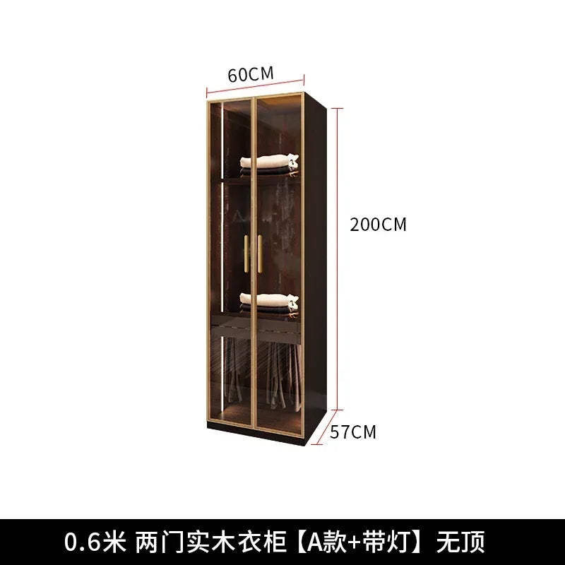 Store Clothes﻿ Comfortable For Room Home Corner Wardrobe Room Clothes Wooden Bedroom Cabinet Multifunctional Storage Furniture
