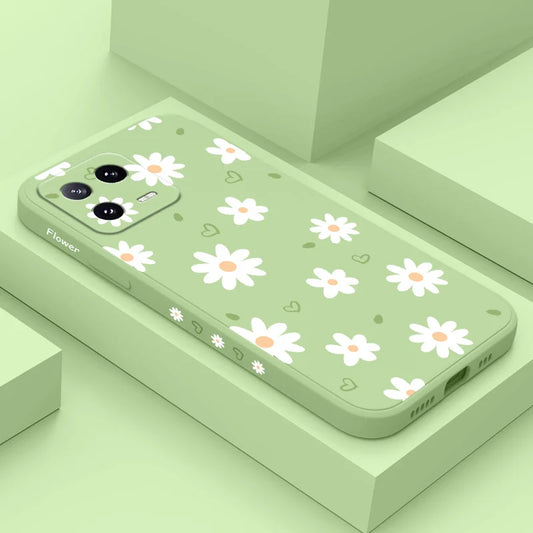 Tender Daisy Phone Case For Xiaomi Mi 15T 14 14T 13 13T 12 12X 12T 12S 11 11T 10 10T 9 9T Pro Lite Liquid Silicone Cover