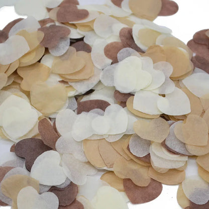 2.5cm 1000pcs Heart Shape Multicolor Paper Confetti  Balloon Filler Table Decoration Engagement Event Party Supplies