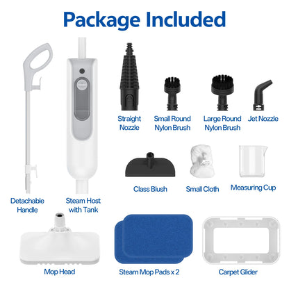 Vastorm Steam Mop Powerful 6 in 1 Handheld Scrubbing Steam Vacmop Detachable Floor Steam Cleaner High Temperature for Hardwood Floor Marble Floor Kitchen Carpet-F2