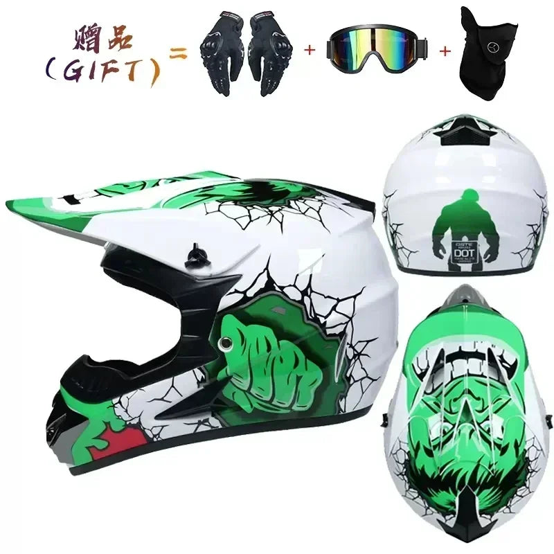 Motorcycle Helmet Full Face Racing Off Road Cross Motorcross Capacete Motocross Cascos Para Motos Mountain Downhill Bicycle DOT