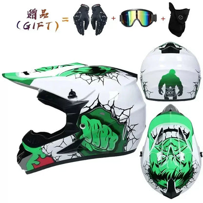 Motorcycle Helmet Full Face Racing Off Road Cross Motorcross Capacete Motocross Cascos Para Motos Mountain Downhill Bicycle DOT