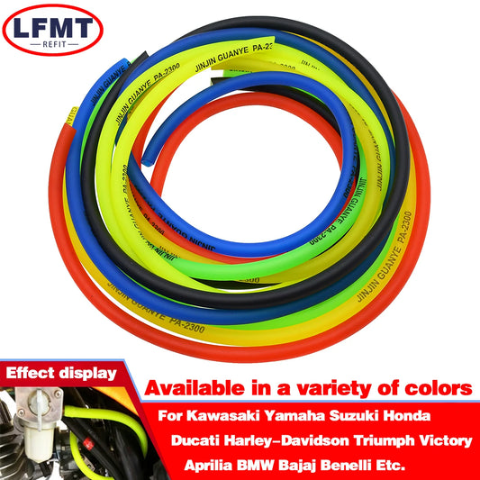 1M 3M 5M Motorcycle Fuel Filter Motorbike Dirt Hose Line Petrol Pipe Fuel Gas Oil Tube Cafe Racer Colorful Universal YZF KLX CRF