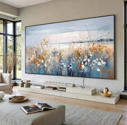1pc Frameless Canvas Painting  Abstract On Canvas Image Scenery Of The Old Neighborhood Mural Top Wall Art Picture Decor Living