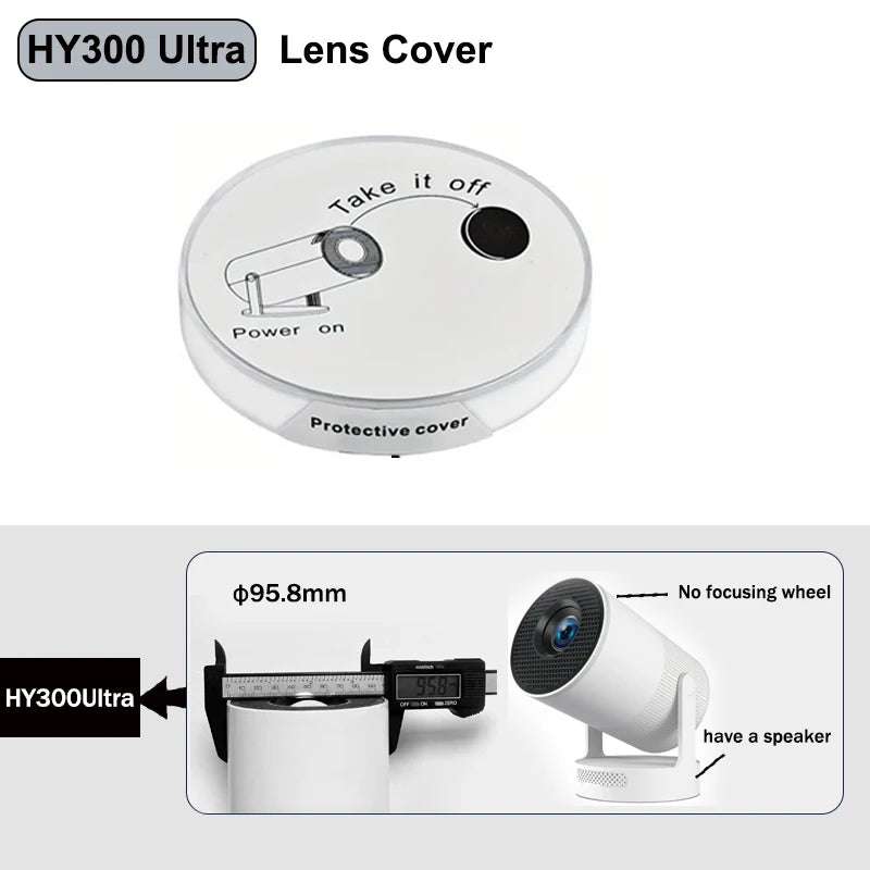 DITONG Projector Lens Cover Avoid Dust Lens Protector for Magcubic HY300Pro+ HY300Ultra Projector Accessories