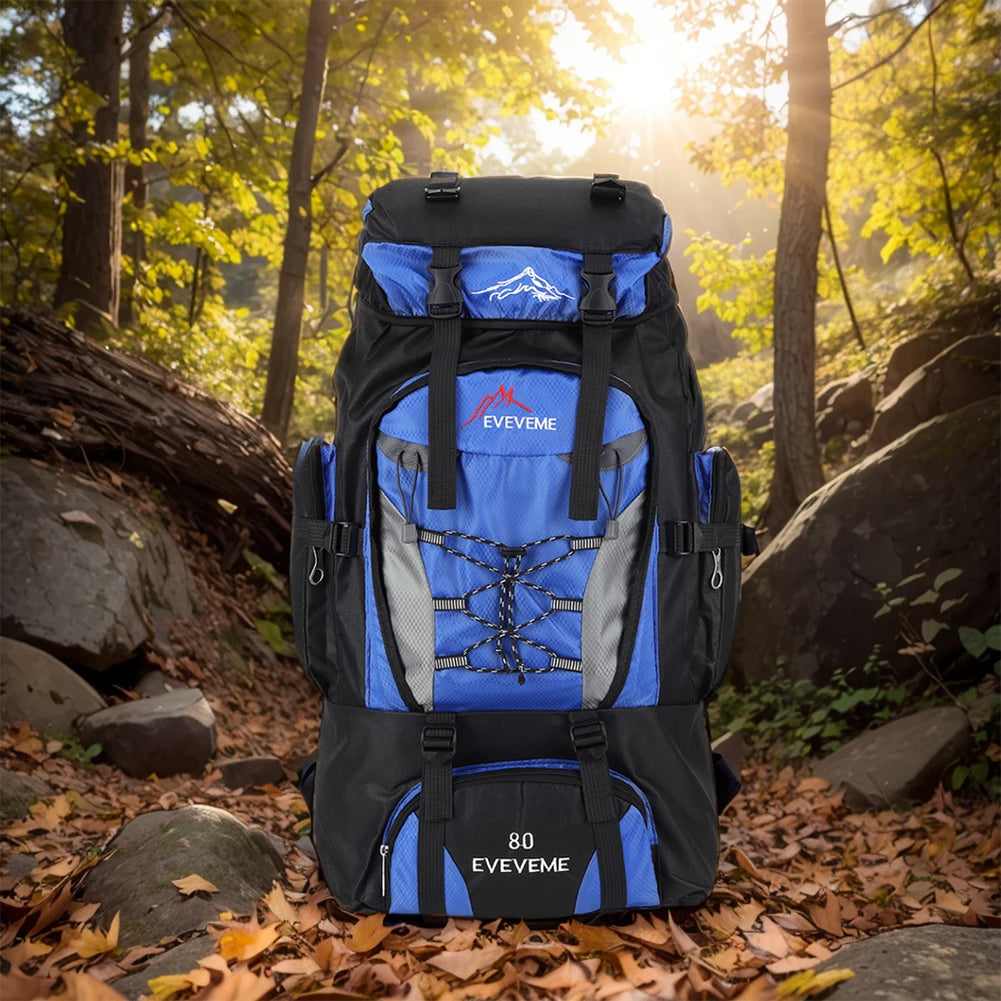 80L Waterproof Hiking Camping Backpack Trekking Bag Rucksack Large Capacity Travel Backpack Men Outdoor Sport Mountaineering Bag