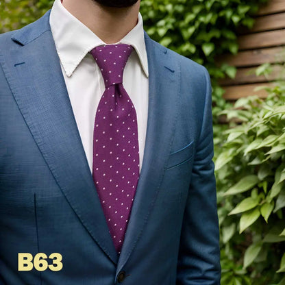 Purple Solid Red Mens Neckties Pink Fashion Ties for Male Party Dropshipping Wedding Gift