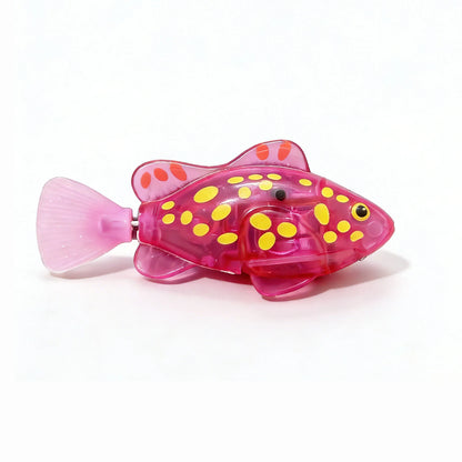 Pet Cat Toy LED Interactive Swimming Robot Fish Toy, Glowing Electric Fish Toy for Cats, Stimulates the Hunting Instinct of Pets