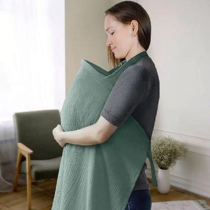 Mother Outing Breastfeeding Cover Baby Feeding Nursing Covers Adjustable Breathable Privacy Nursing Covers with Arch Neckline
