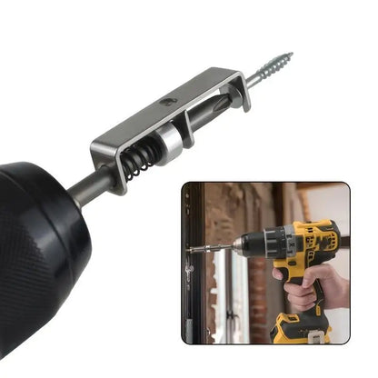 Screw Holding Drill Bit With Small Wrench Gray Self-Locking Screw Guide For Power Drills Operation Tool For Stable Screw Driving