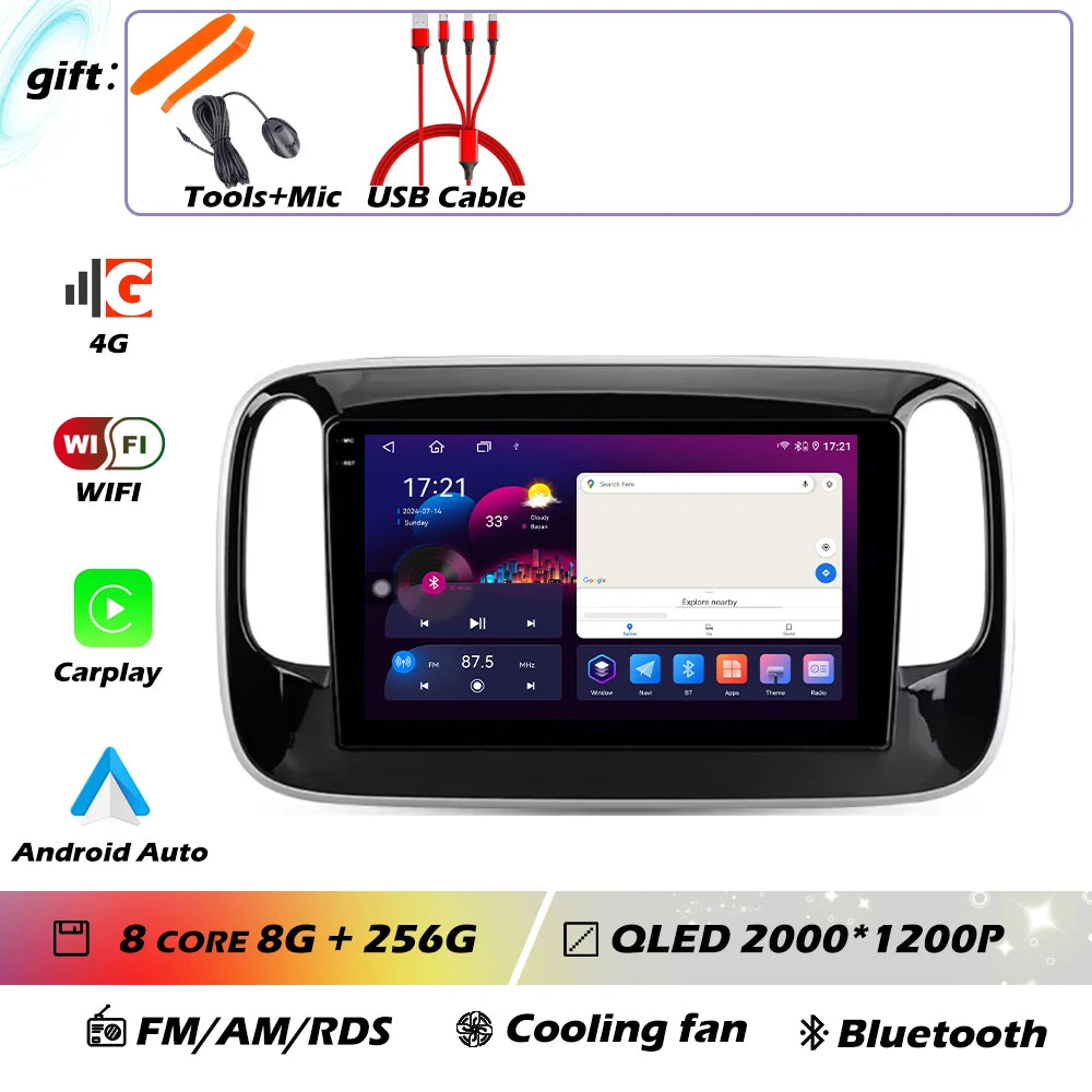 Car Radio Carplay For GAC Trumpchi GS3 GE3 2017-2021 Navigation GPS Android Auto Player Screen 4G Wifi No 2din DvD