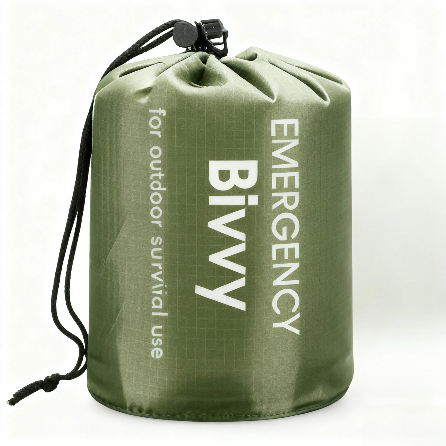 Multi-pack emergency sleeping bags, green, drawstring bag,suitable for outdoor camping, emergency use, and outdoor activities