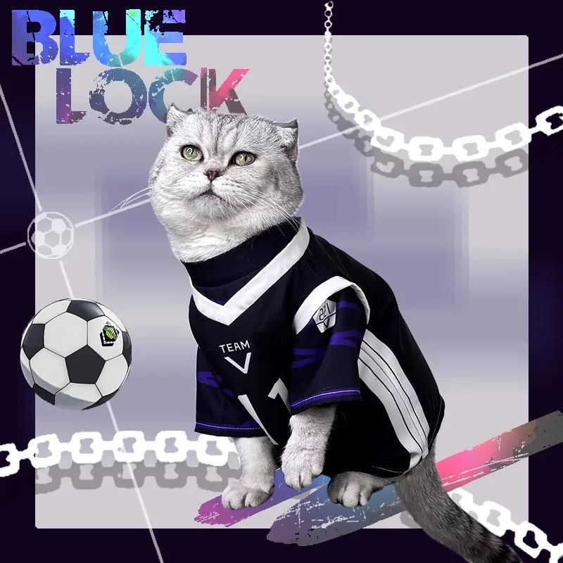 Pet Clothes Nagi Seishiro Cosplay Costume Cat Suit Jumpsuit Dog Cosplay Outfits Halloween Suit Custom Made