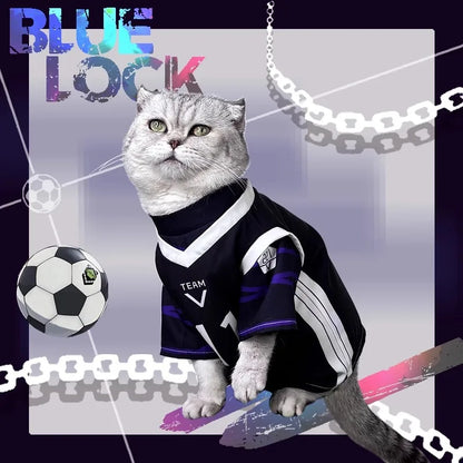 Pet Clothes Nagi Seishiro Cosplay Costume Cat Suit Jumpsuit Dog Cosplay Outfits Halloween Suit Custom Made