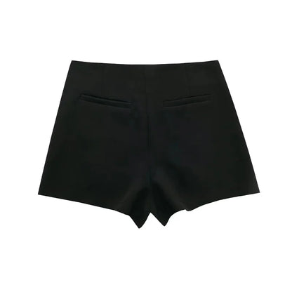 2025 Black Mini Skirt Shorts Woman Fashion Asymmetric Skort For Women High Waist Short Skirts Woman Summer Casual Shorts