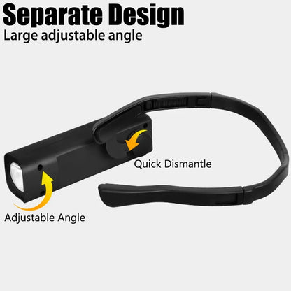 2025 New Ear-Hanging Headlamp, 1000 Lumens Motion Sensor LED Head Light, 3 Modes Light for Hands Free Camping Running Repair