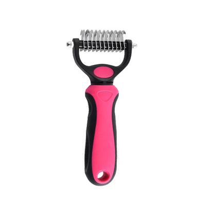 Dog Cat Grooming Brush Deshedding Tool Double-sided Deshedding Comb Gentle Pet Grooming Tool Pet Supplies