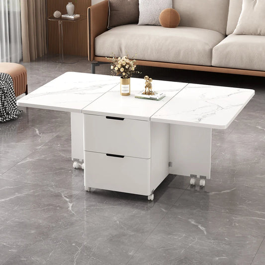 Italian Folding Coffee Table With Storage Removable Modern Neutral Coffee Table Premium Beauty Mesa De Centro Home Furniture