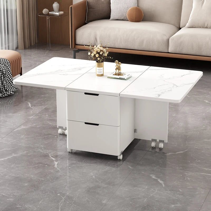 Italian Folding Coffee Table With Storage Removable Modern Neutral Coffee Table Premium Beauty Mesa De Centro Home Furniture