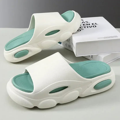 Thick soled sandals suitable for men to wear outside, height increasing, sporty and trendy home slippers for men
