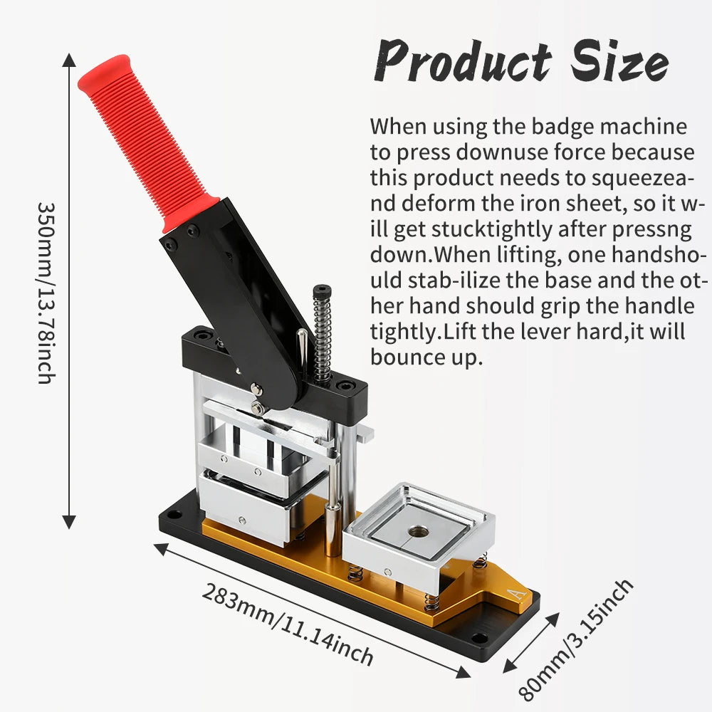 2x2'' Square Refrigerator Magnet Press Machine Fridge Sticker Making Machine Paper Cutter Set , Or 1000pcs Magnets Consumables