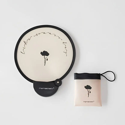 Portable Handheld Folding Fan with Storage Bag Compact And Portable Suitable for Outdoor Activities in Summer