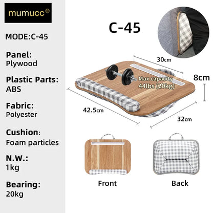MUMUCC Study Table Bed Desk Student Dormitory Bedroom Laptop Desk Pillow Small Table Applicable To Students Etc