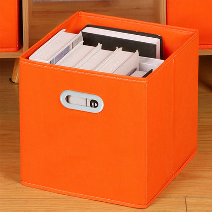 Fabric Cloth Storage Box for Book Clothes Toys Sundries Storage Foldable Closet Drawer Storage Organizer Bins Basket