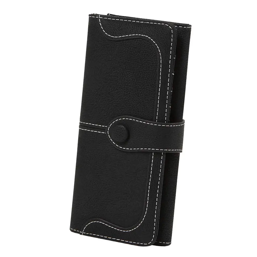 Vegan Pu Wallet 17 Card Slots Long Wallet 70% off Minimalist Wallet Credit Card Wallet Matte Leather Card Holder Pocket