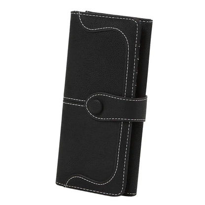 Vegan Pu Wallet 17 Card Slots Long Wallet 70% off Minimalist Wallet Credit Card Wallet Matte Leather Card Holder Pocket