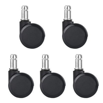 5pcs 2 inch Universal Swivel Caster Wheels Replacement Gaming Chair Office Chair Casters Trolley Rollers Furniture Hardware
