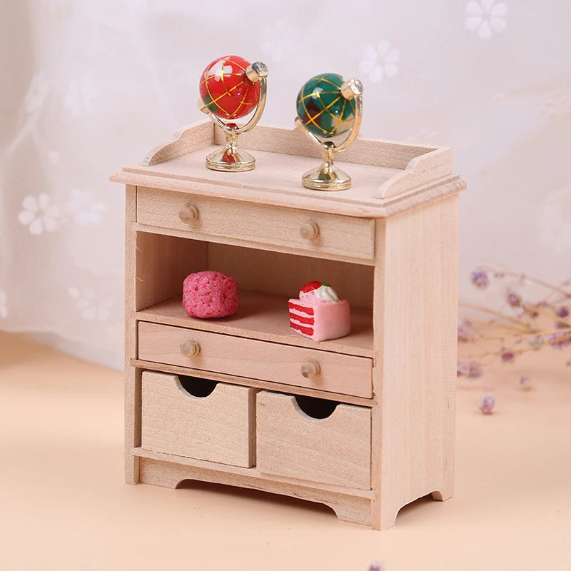 1:12 Dollhouse Miniature Cabinet Set - Living Room Furniture Accessories