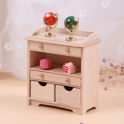 1:12 Dollhouse Miniature Cabinet Set - Living Room Furniture Accessories
