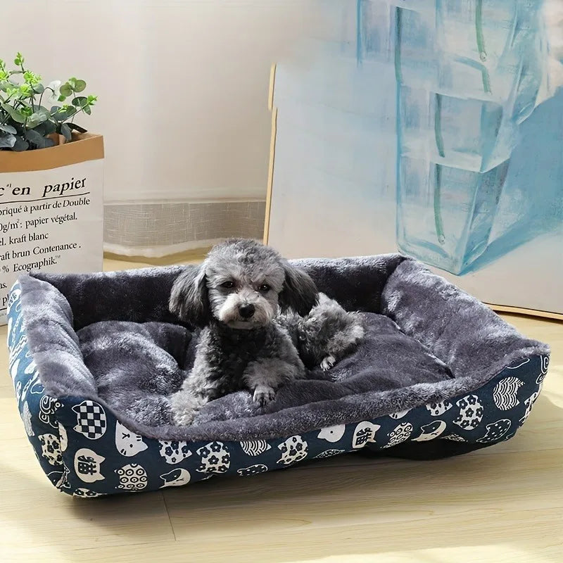 Pet dog bed, sofa cushion, seasonal pet supplies, soft and comfortable supplies, large, medium, and small household cat beds