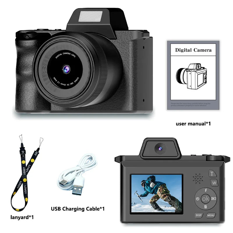 Digital Camera, Take Pictures & Record Videos|1080pHD Screen|Dual Camera| With Flash|Holiday & Birthday Gifts