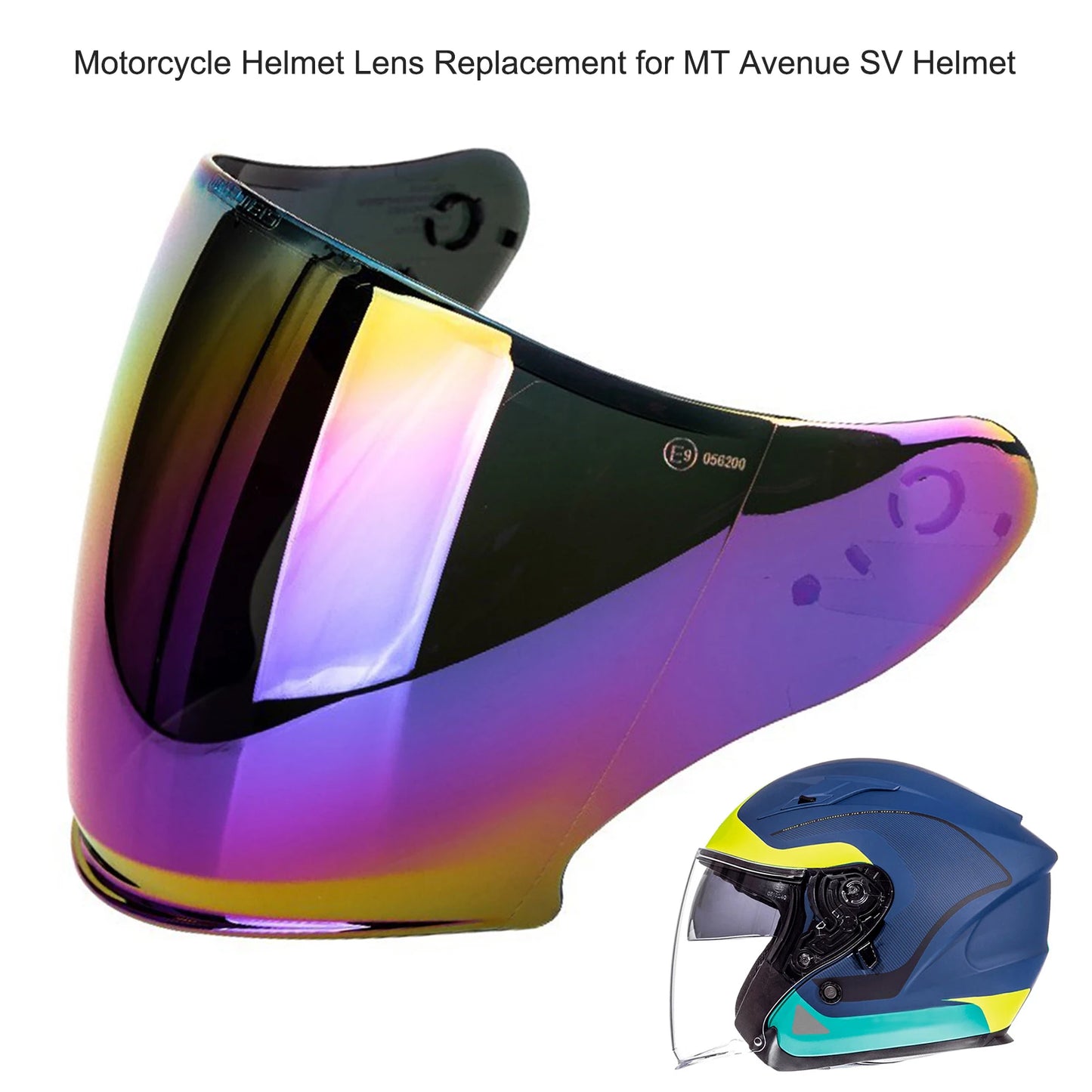 Motorcycle Helmet Wind  Lens Visor Cambered Surface Motor Helmet Accessories Replacement for MT Avenue SV Helmet