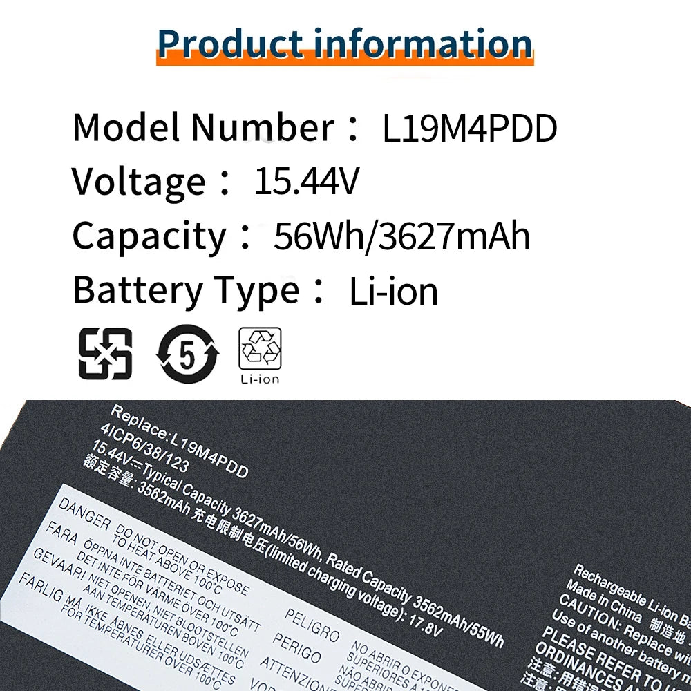 BVBH L19M4PDD Genuine 5B10Z37621 Laptop Battery for Lenovo ThinkBook 13S, 14S, G2, ITL Series G2-20V9000LAU, G2-20VA0002AU