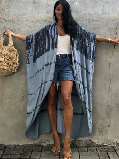 Bikini Cover Ups for Swimwear Women Printed Beach Kimono Self Belted Loose Wrap Beachwear Bathing Suit Dropshipping 22 Colors